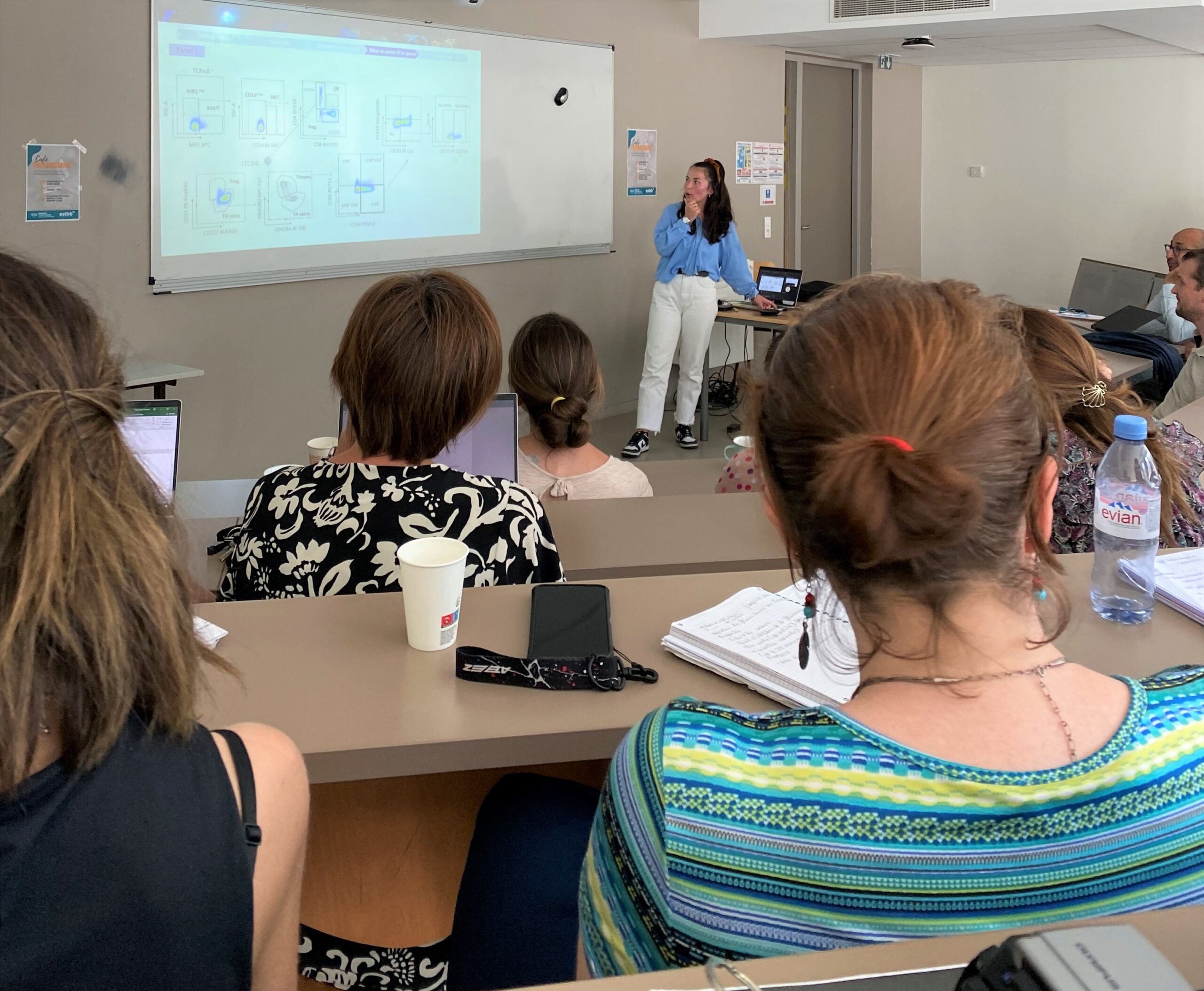 Juliette Mouiren étudiante en cycle Master Infectiologie ESTBB présentation des résultats de recherche